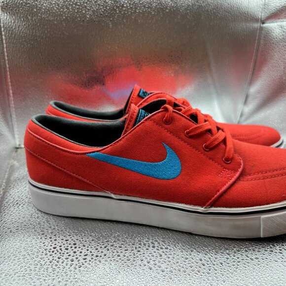 Size 11 Nike SB Zoom Stefan Janoski‎ Mens Red Skateboarding Shoes 615957-640 - Picture 2 of 11